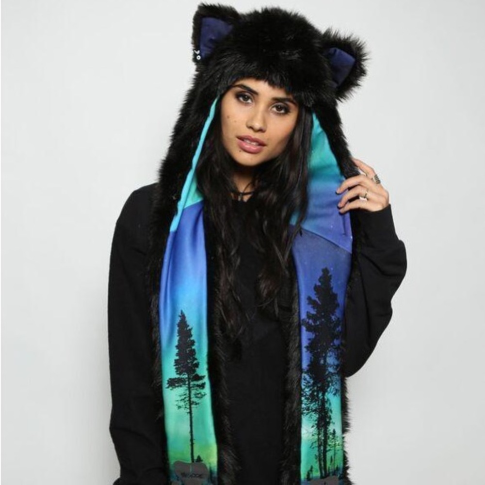 Spirithood x Blackmilk Clothing Aurora Skye Black Cat OSFA